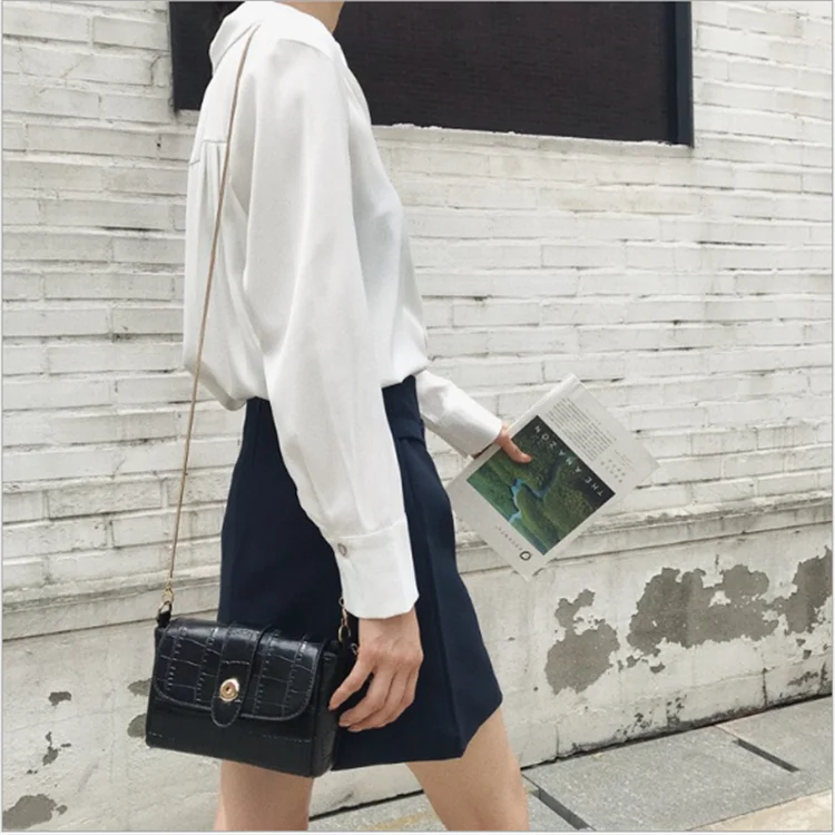 Solid Color Loose Long-sleeved Blouse Women Shirt Summer Clothes Women In Stock