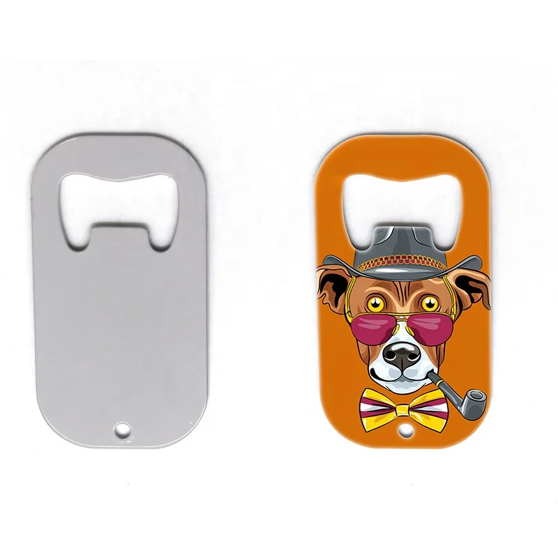 Cheap Promotional Custom Design Sublimation Blank Steel Beer Bottle Opener
