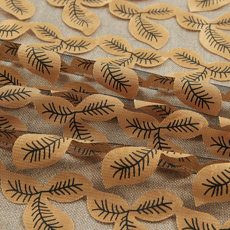 Сделано в Китае, лидер продаж, удобная ткань с узором золотых листьев