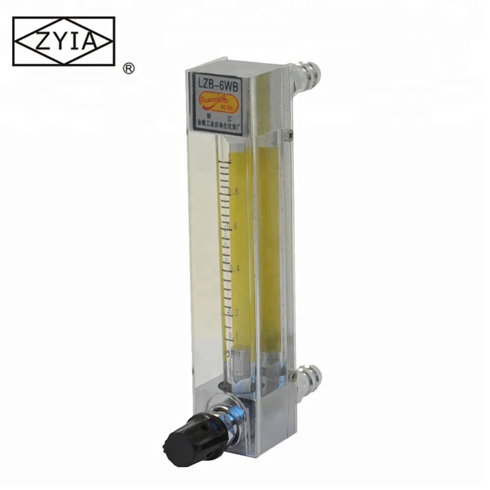 PTFE glass tube rotameter acid flow meter