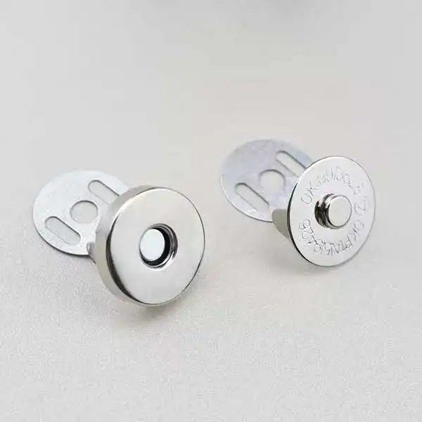 YK 3698  hot sale bag accessory hardware round magnetic buckle with customized sizes