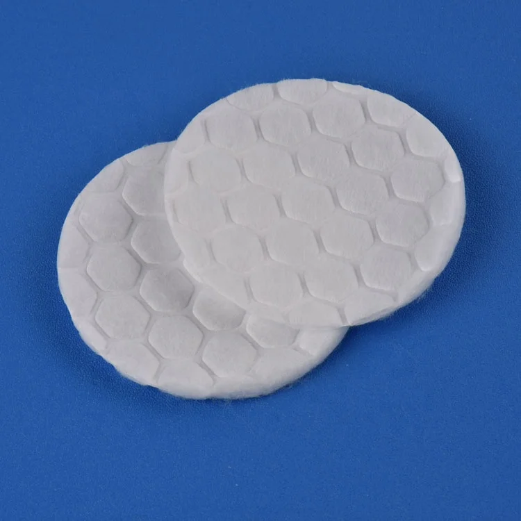 Women dry face cosmetic natural pure remover absorbent exfoliating facial makeup round beauty cotton pads