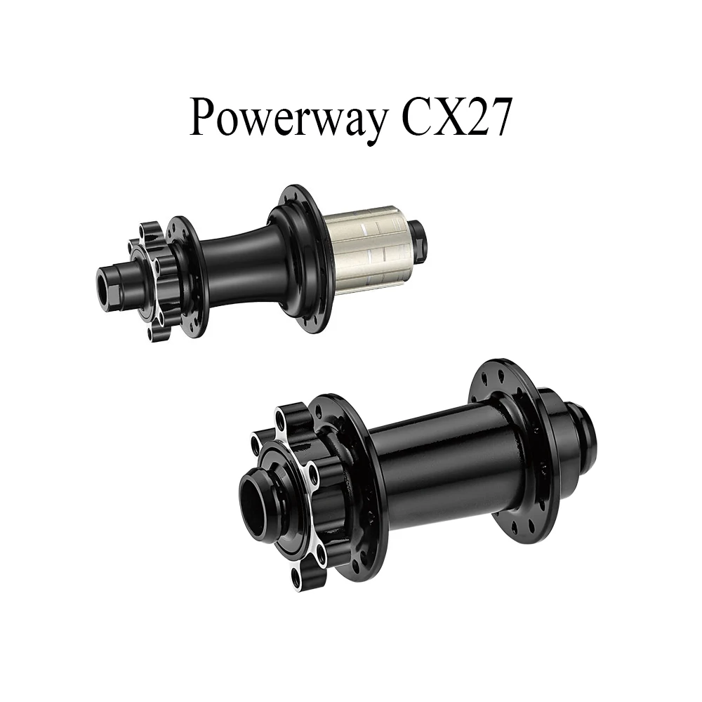 
Powerway CX27 ENDURO bearing disk brake bike hub 6 pawls J-bend for Cyclocrsoo road bicycle wheels 