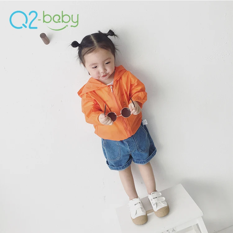 
Q2-baby Kids Clothing Zipper Closed Baby Summer Sun Protection Clothes Coat 