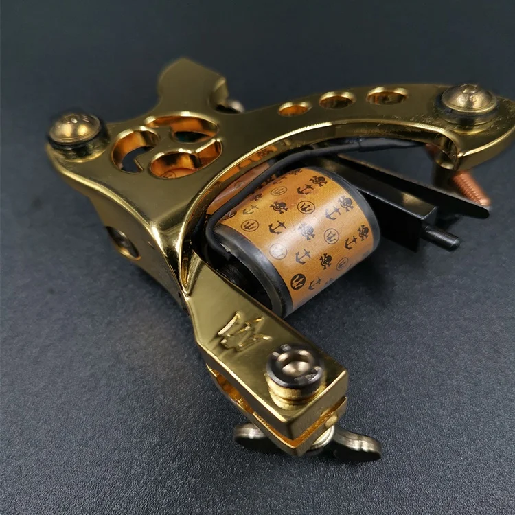 2019 Newest single wrap liner wind brass make tattoo machine parts 12 coil wrap core gun coil tattoo machine