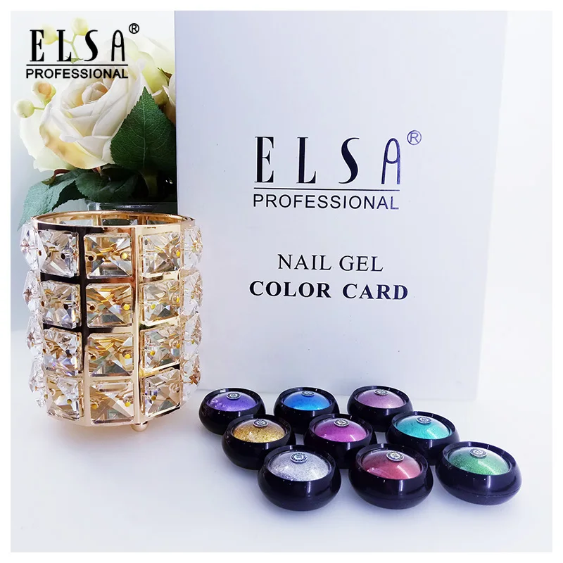 
ELSA Super Shine Nail Glitters Mirror Titanium Powder Rose Gold Silver Metallic Manicure Nail Art Decoration 