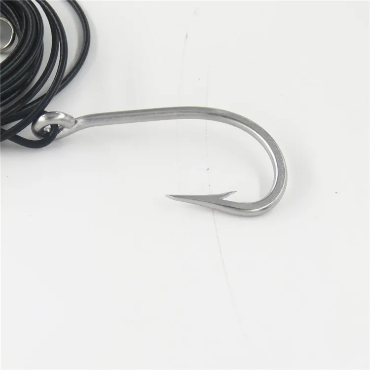 
Single hook 7691 hook trace wire with ball bearing swivel whole sell in store circle sea fishing hook for fishing shark tuna 