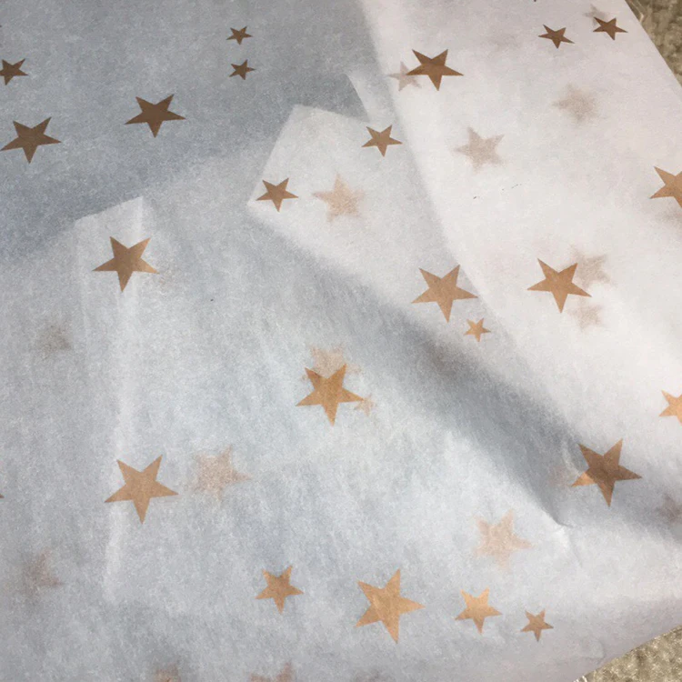 Custom your own foil gold logo wrapping tissue paper