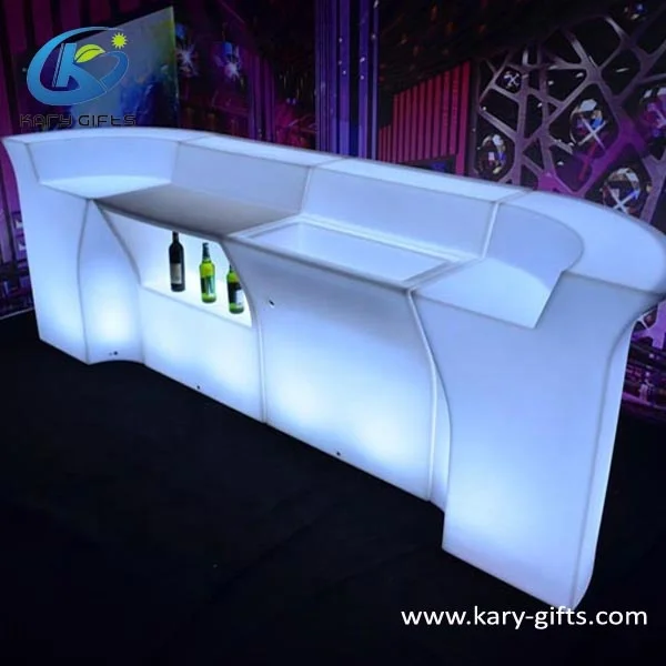 
Plastic Event Bar Night Club Modern Design LED Bar Counter 