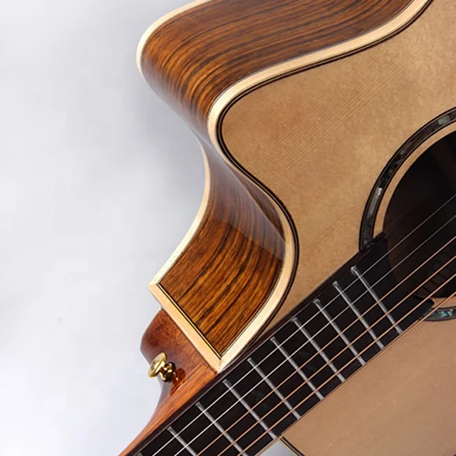 China Alibaba Top Selling Solid Top Acoustic Guitar 41 Inch Walnut Wood
