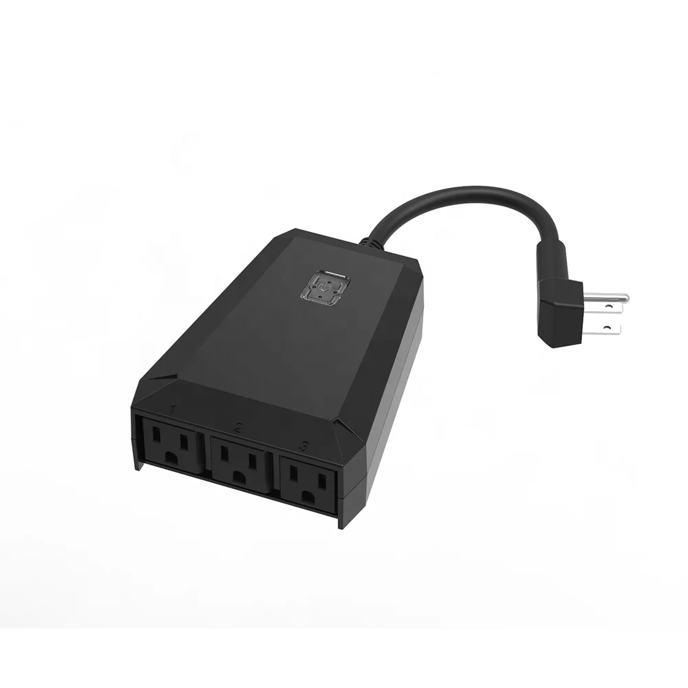 WIFI Outdoor Smart Plug Outlet Waterproof Wireless Power Strip Socket with Timer