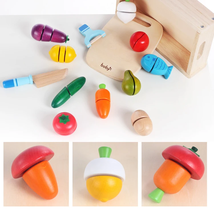 Multi Function Creative Kid Early Educational Wooden Fruit Cutting Toy
