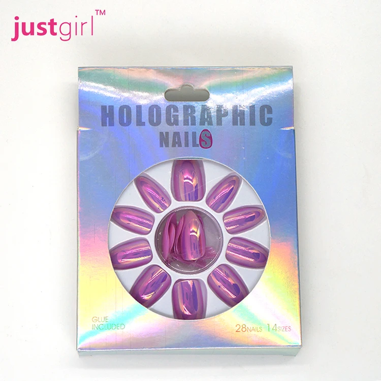 Нажимайте на ногти, клей на шпильках от частного бренда, легко наносите и легко удаляйте искусственные ногти