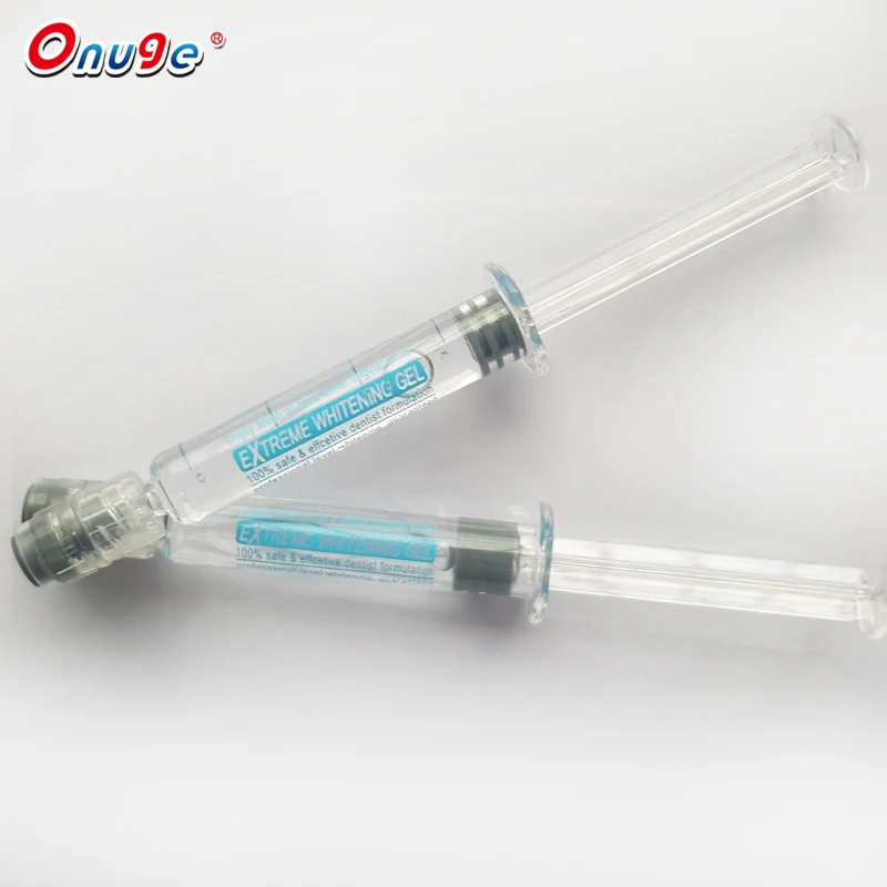 Dental care bleaching teeth whitening syringes essence gel