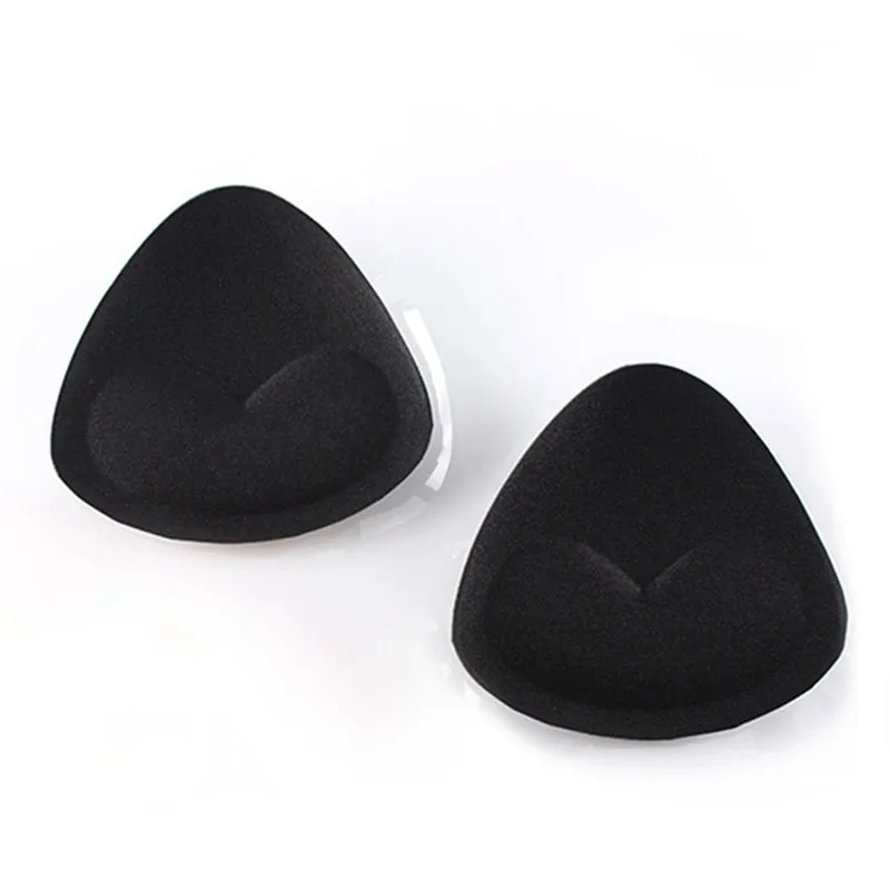 Woman push up enhancer self adhesive triangle sponge silicone bra pad for swimsuit