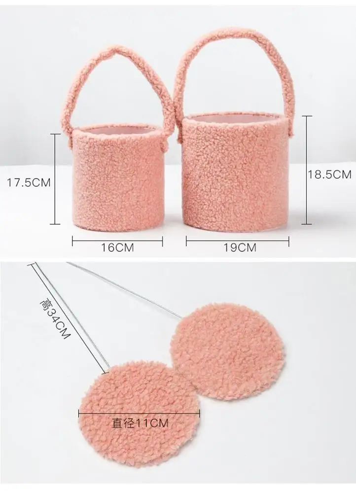 2 pcs color knitwear flower hugger flower box in stock