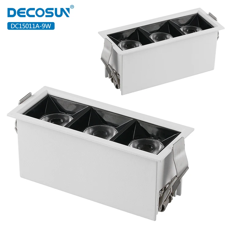 
Embedded aluminum batten lighting cut size l120 w43mm 630lm led cob linear light 9w 