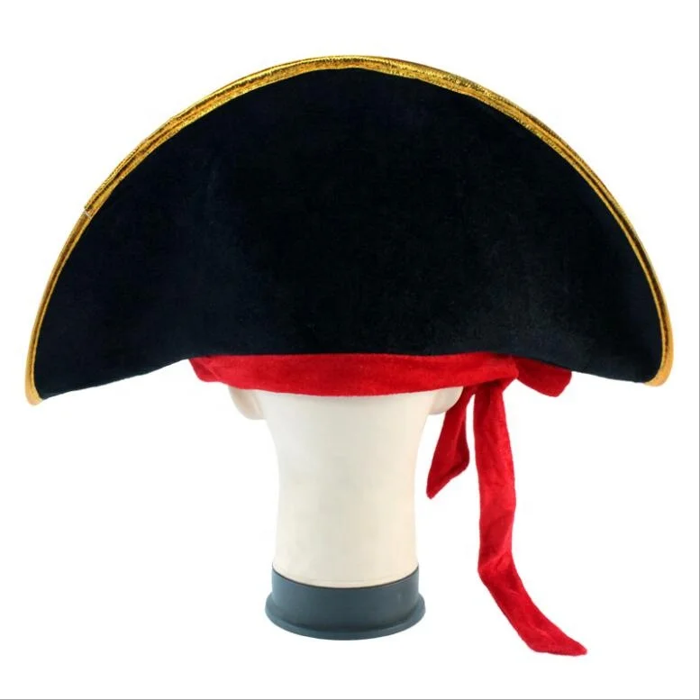 Pirate Party Hat Captain Costume Halloween Masquerade Cosplay Accessories Props