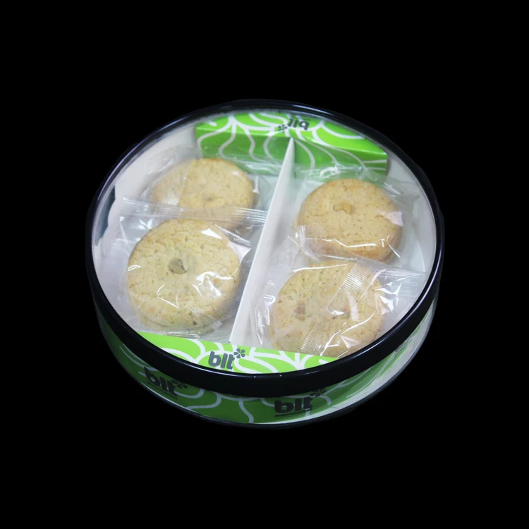 Пользовательские Китай Ясно Круглые Пластиковые макароны упаковка для конфет