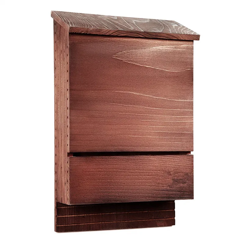 Outdoor Bat House Shelter with Large Double Chamber