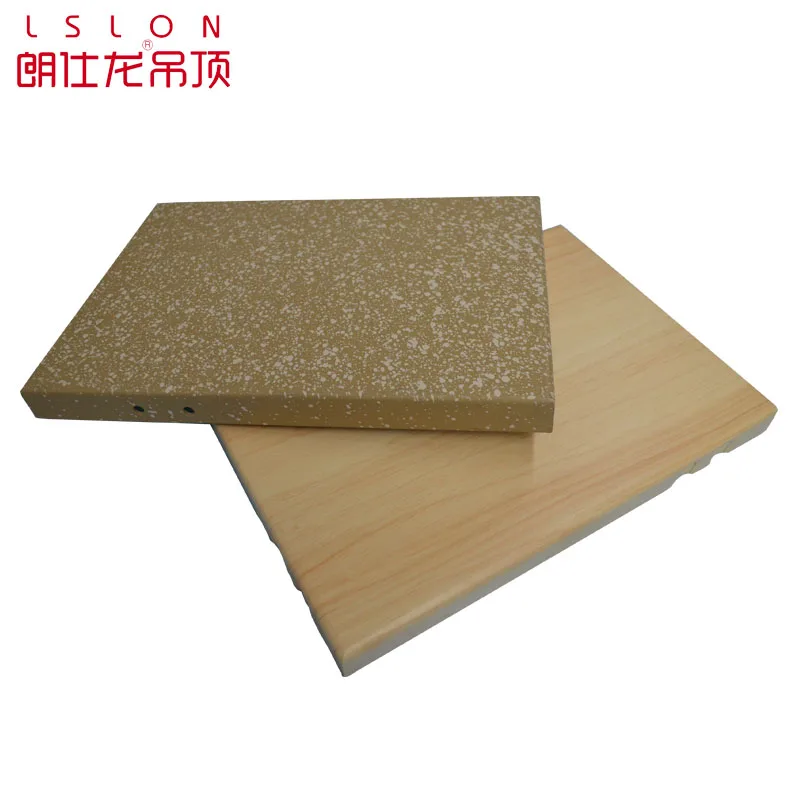 wood grain of indoor and outdoor aluminum curtain wall