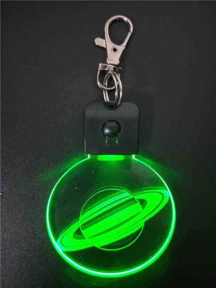 
Awesome Saturn shape universe planet 3D Led Night lamp keychain keyring creative birthday gift promotion gift 