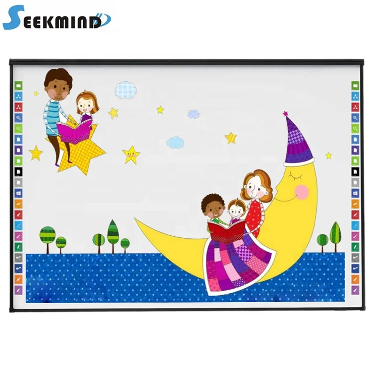 66 inch DVIT Dual-touch hidden optical module smart board China interactive whiteboard for teaching