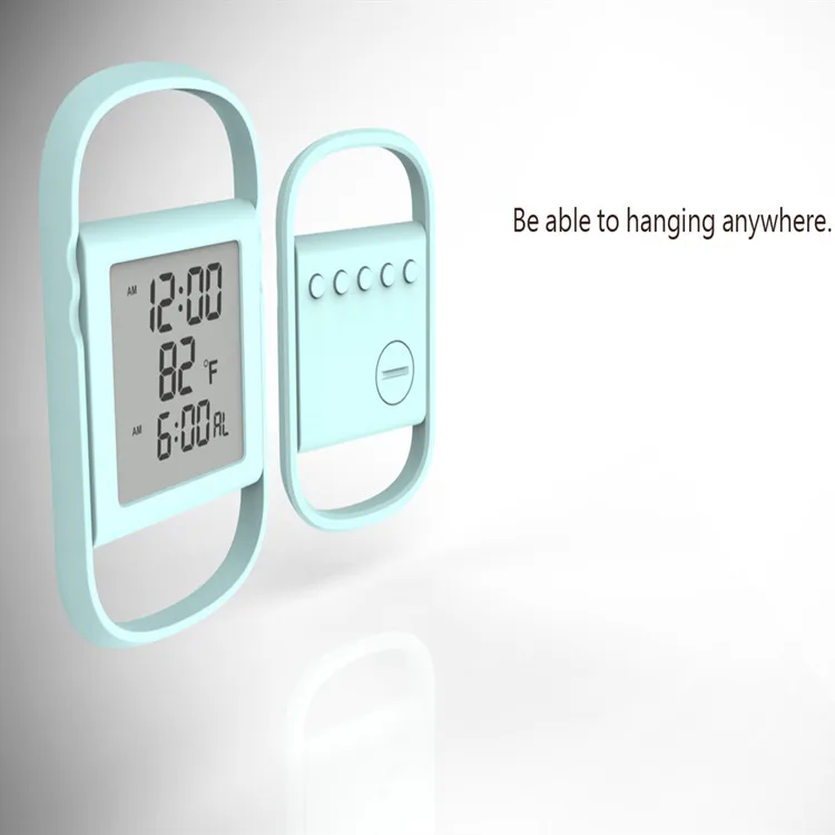 Оптовая продажа электронный будильник цифровой Интеллектуальный роман часы ремень температура дисплей