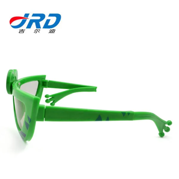 
Unique Hot Selling Frog Shape Plastic Make Polarized 3D Glasses for 3D Cinemas,Normal TV 