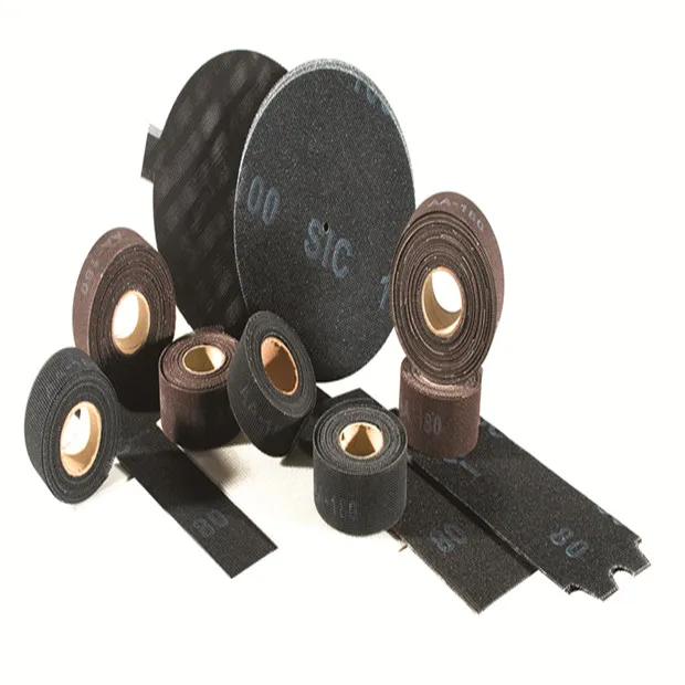 Карбид кремния или оксид алюминия, абразивный шлифовальный экран, сетчатые рулоны/диск/листы