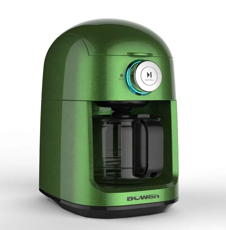 
Automatic 4 cups Compact Grind and Brew Coffee Maker Drip Coffee Grind Coffee Bean 2 in 1 