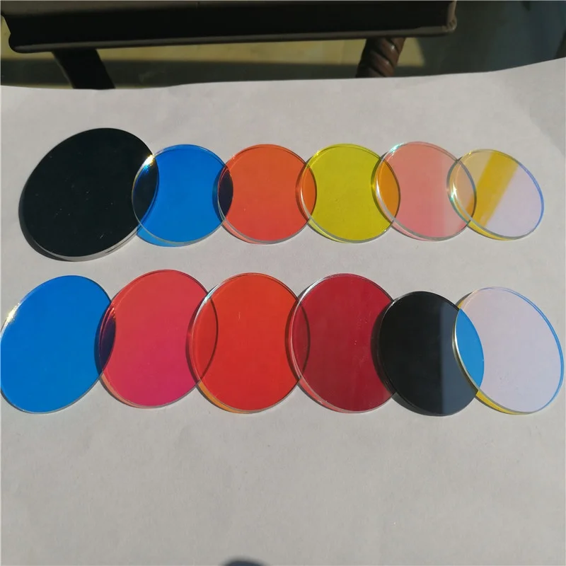 Пользовательские размеры высокая температура оптический цвет dichroic стекло фильтр для spotlight