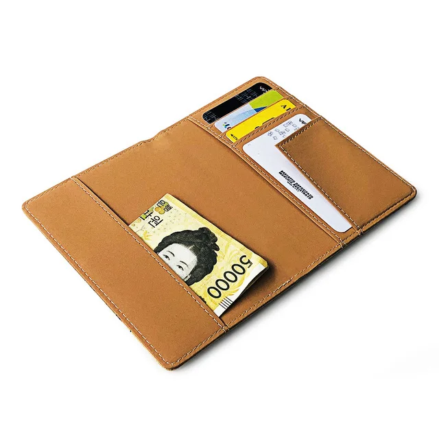 Stock Map Printing PU Leather Passport Cover RFID Blocking Pattern Travel Passport Holders