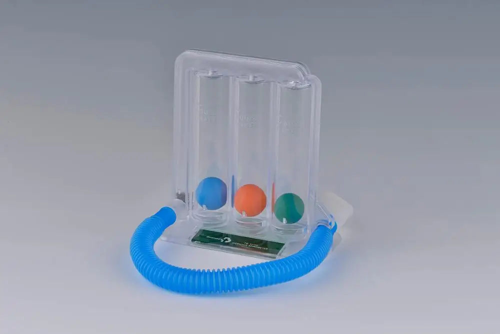 Portable medical device 3 ball respiratory Incentive lung spirometer exerciser for lung exercising