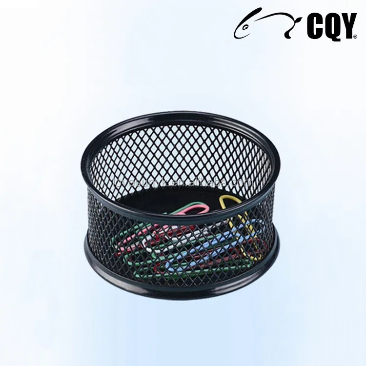 hollow pattern office desk organizer mesh metal memo clip holder