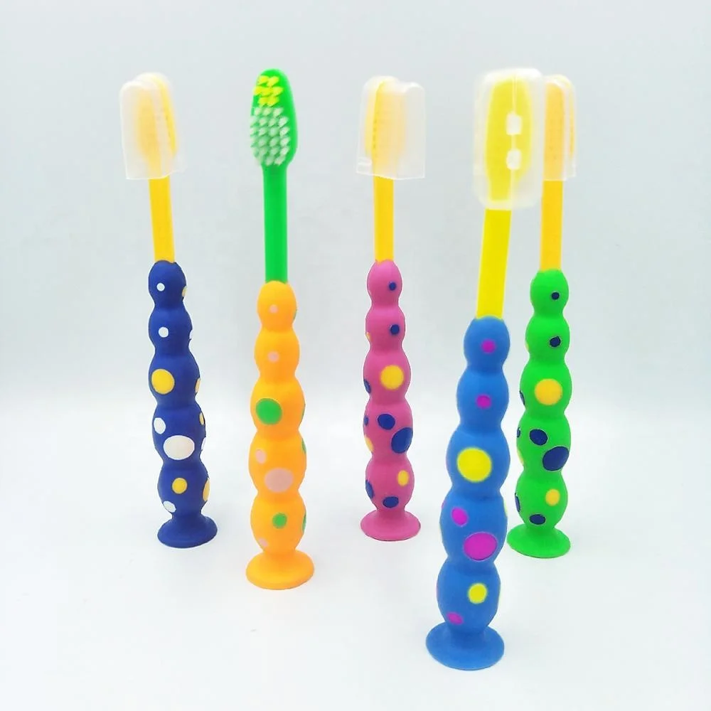 
Wholesales Best Quality Colourful Bristles Animal Shape Kids Toothbrush with Cover 