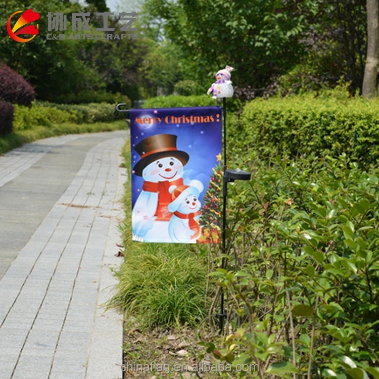 Флаг-светодиодные лампы для декора свет с аппликацией дизайн на Рождество