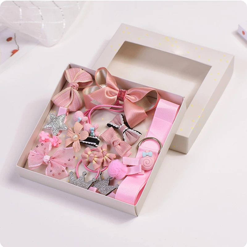 wholesale fashion handmade baby kid girl cute hair clip set lovely kids hair accessories