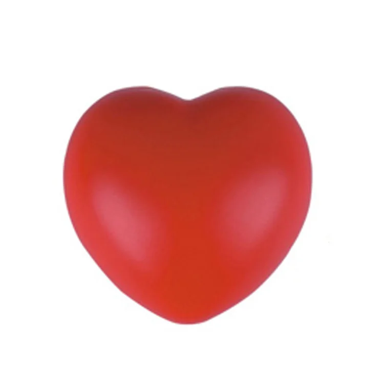 Hot Selling Custom Anti Stress Ball Heart Shape PU Stress Relief Ball,Pu Heart Antistress Reliever For Promotion