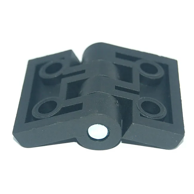 Black Plastic Hinge With Knurled Brass Pin Cabinet Cupboard