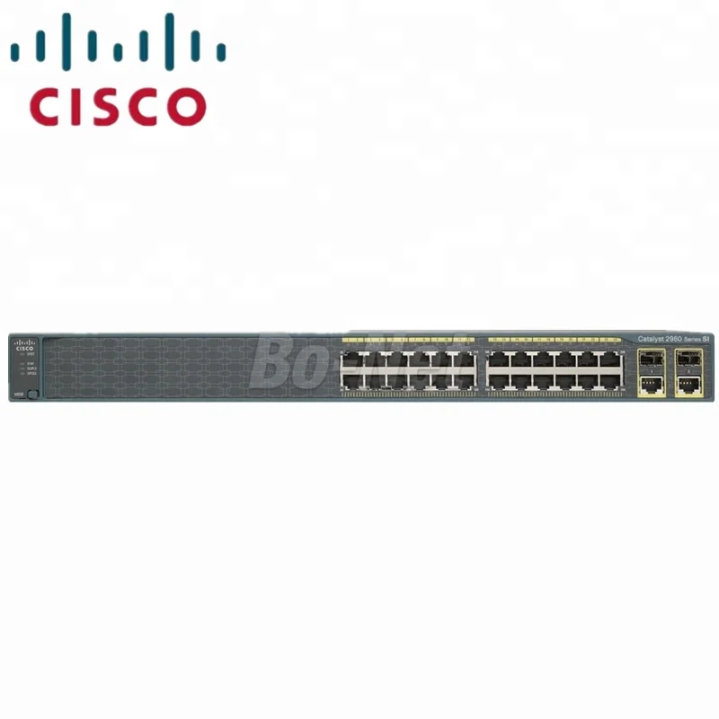 CISCO WS-C2960 + 24TC-S 24 порт 10/100 м POE коммутатор управляемый коммутатор сети C2960 серии