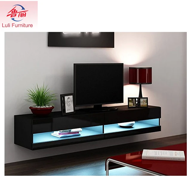 high gloss led tv wall cabinet furniture