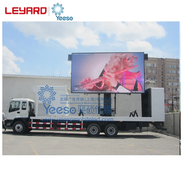 YEESO Scrolling Outdoor Mobile LED Display Advertising Vehicle YES-TB16