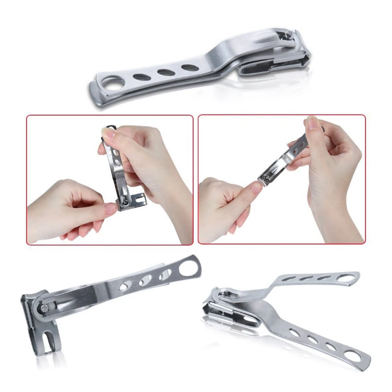 Hot Toenail Cutter Cuticle Scissors Finger Trimmer Stainless Steel Manicure Tool Nail Care Tool 360 Degree Rotary Nail Clipper