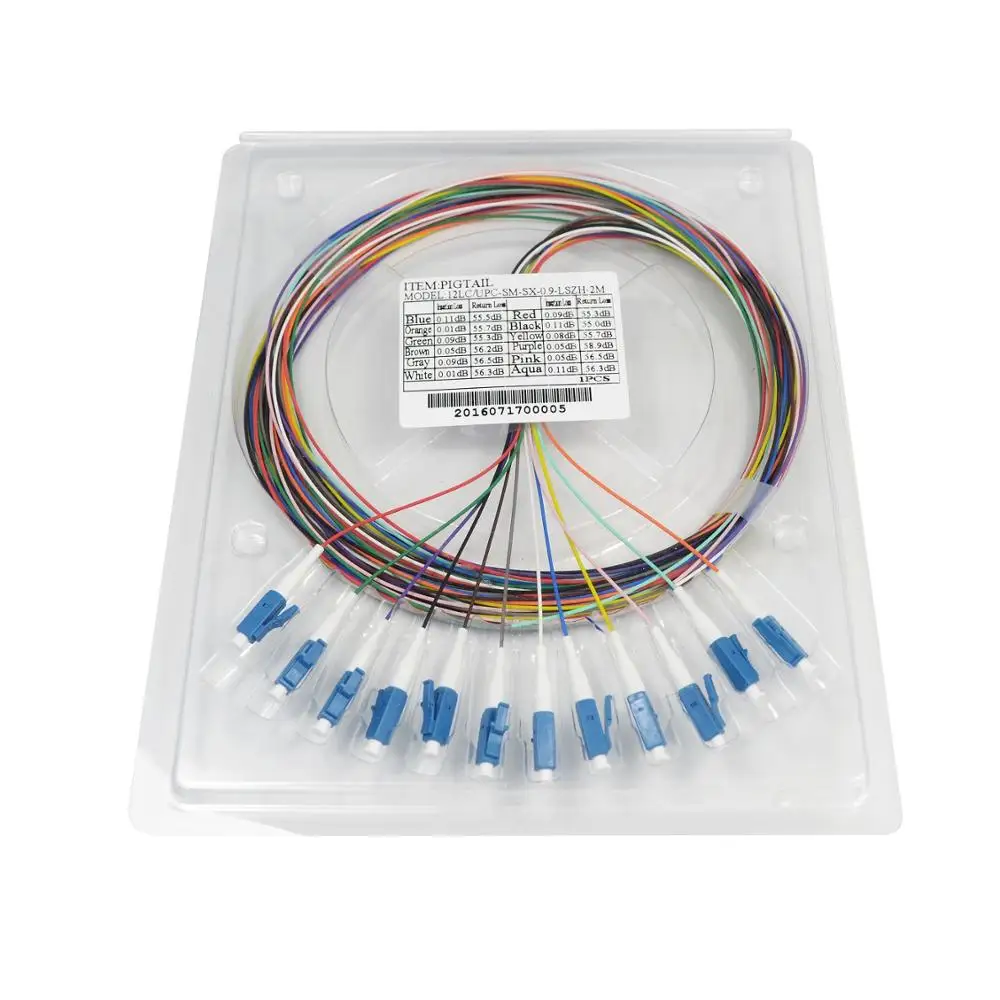 LC/UPC LC/APC 12 волоконно-оптический лента для пигтейлов