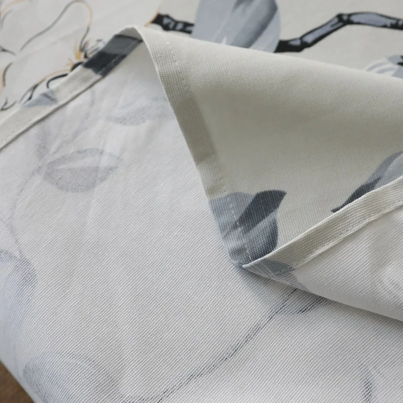 
Special Designs Beautiful Type County Side Elegant Rectangle Dinning Canvas Tablecloth For Home 