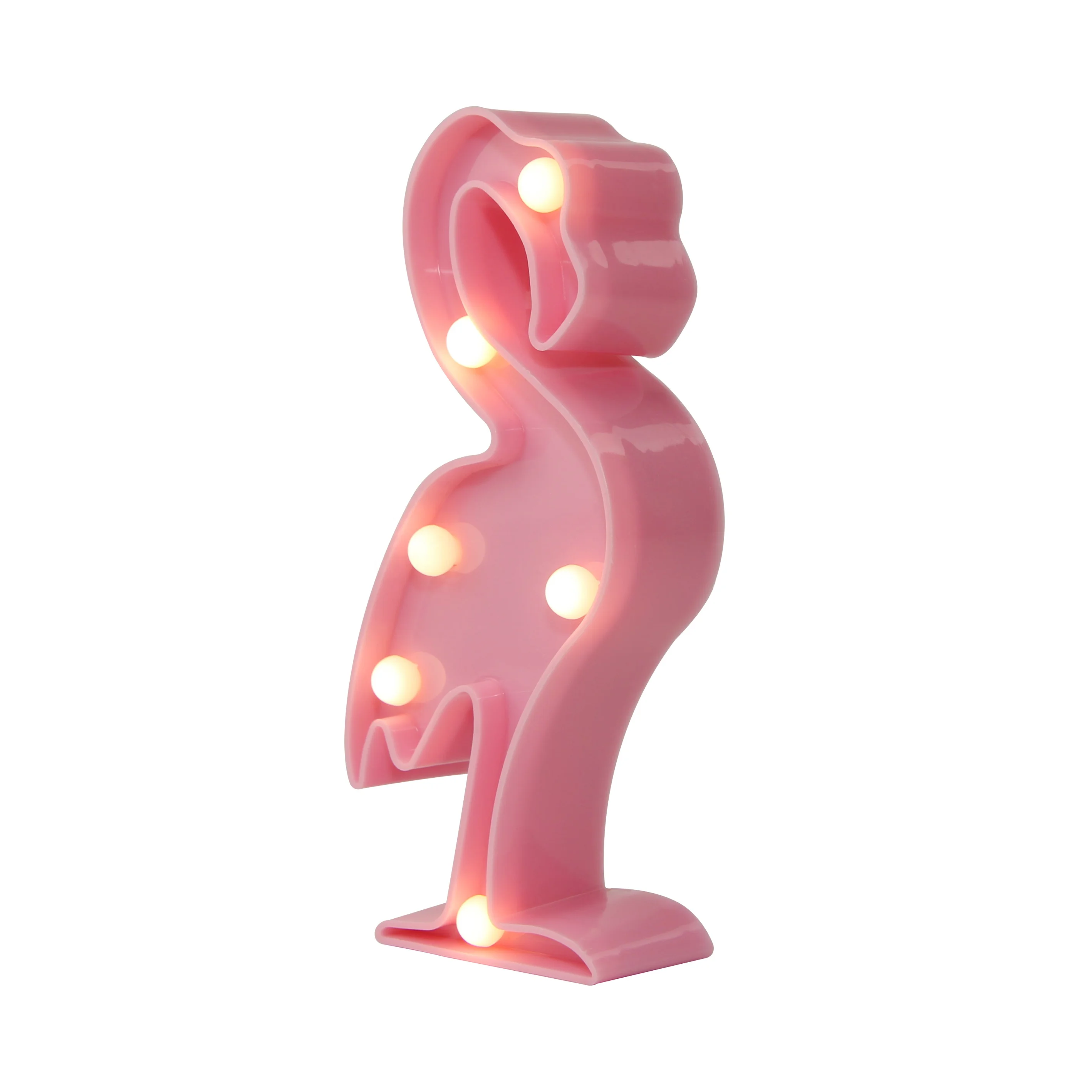 LED Animal Shaped Lamp Night Light Table Lamp Led Marquee Light Lovely Flamingo Warm White Battery Decoration Pink Holiday Light