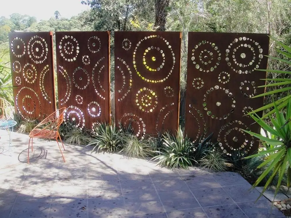 Architectural Metal Aluminum Decorative Laser Cut Fence panels