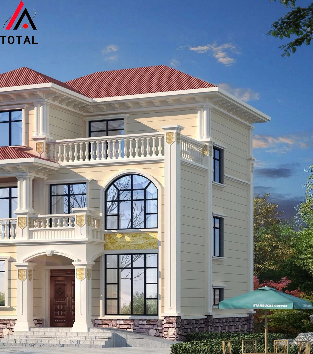 2019 New design elegant luxury prefab villa made in China