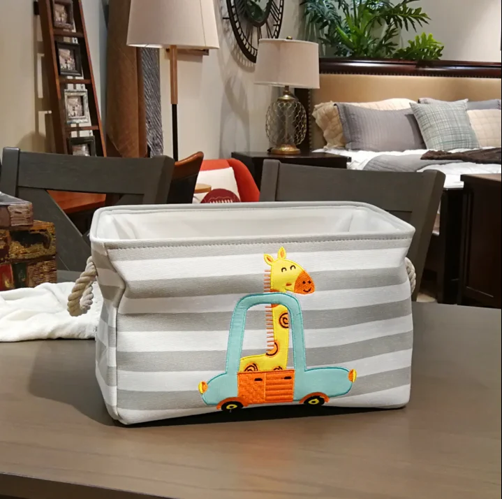 Canvas Fabric Dirty Clothes Storage Laundry Basket Organic